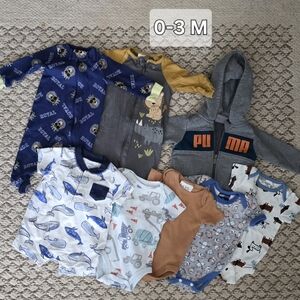 PUMA Baby Hoodie and Onesie Set 8 Pieces 0-3 M